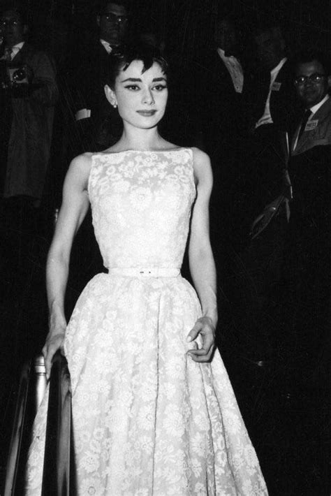 vestito bianco a fiori givenchy di audrey hepburn|audrey hepburn dresses.